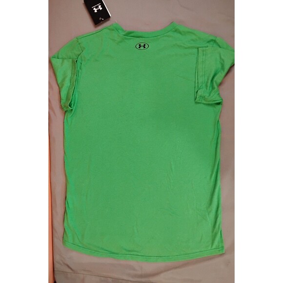 Boys Under Armour Gradient Baseball Icon Short Sleeve Shirt Green Youth XL - Picture 2 of 4
